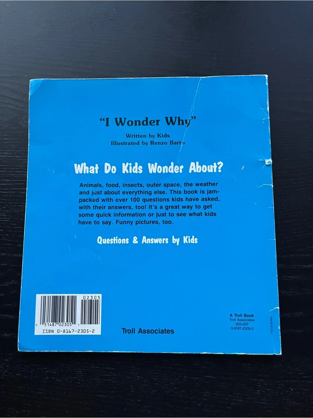 2 Vintage Children Books - I Wonder Why / Blue Children's Question & Answer Book